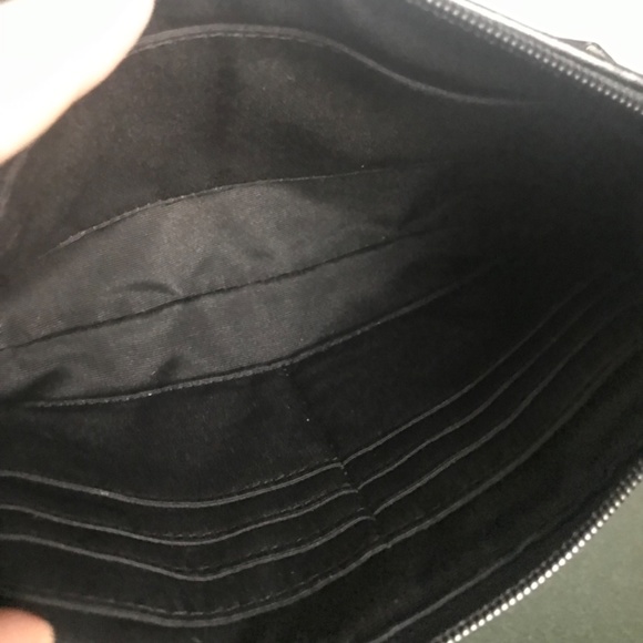 Coach Black Canvas Leather Wristlet Clutch - Picture 9 of 15